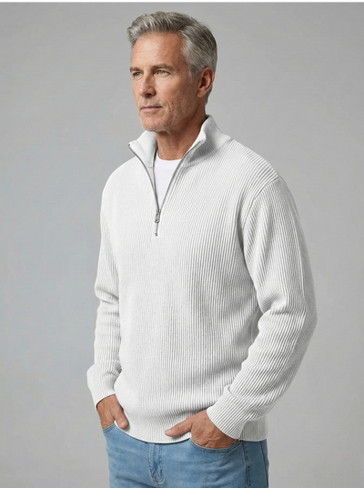 Étienne™ | Pull Demi-Zip en Maille Structurée